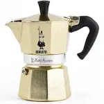 Bialetti Moka Express Espresso Maker 3 Cups Gold