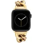 Anne Klein Chain Link Apple Watch Bracelet in Gold