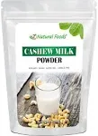 Z Natural Foods Cashew Milk Powder, Cashew Milk for Healthy Heart, Bones, and Skin, Ideal for Tea, Smoothies, and Recipes, High in Fiber, Non-GMO, Vegan, Gluten-Free, Kosher, 1 lb.