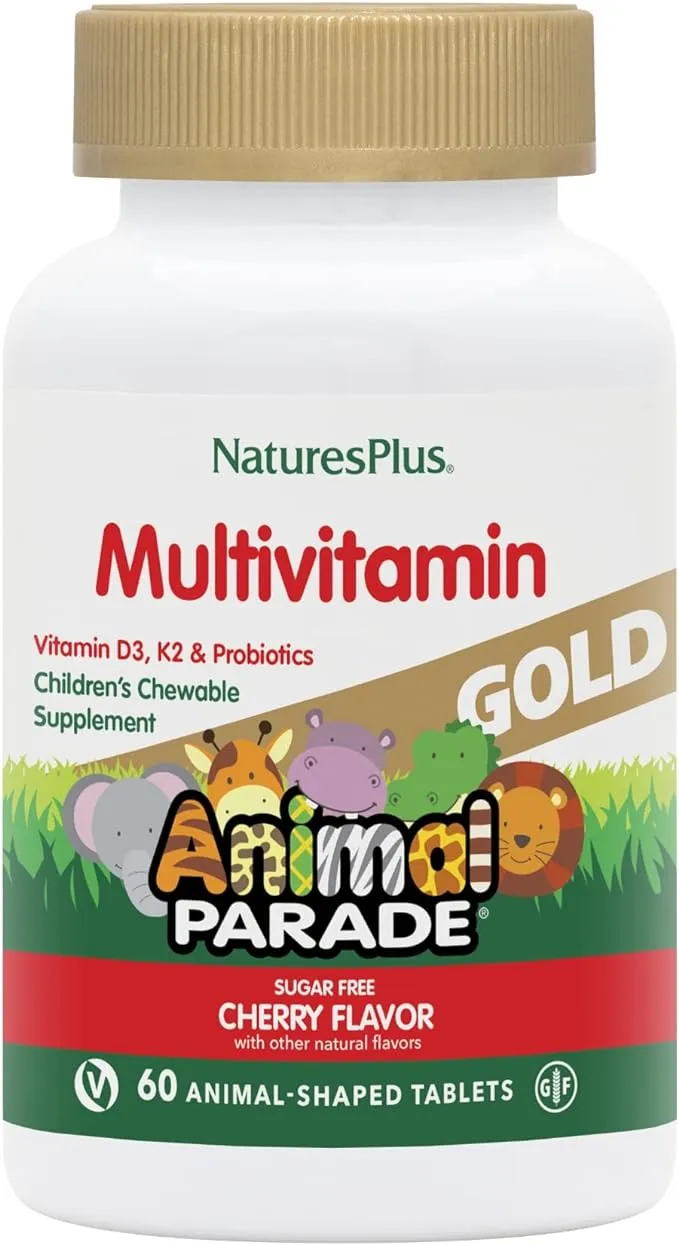 Natures Plus Animal Parade Gold Multivitamin, 60 Lutschtabletten60 Lutschtabletten