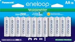 Panasonic BK-3MCCA16FA eneloop AA 2100 Cycle Ni-MH Pre-Charged Rechargeable Batteries, 16-Battery Pack