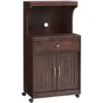 Andover Mills Lewisburg 47" Kitchen Pantry Finish: Mahogany - 51"H X 24"W X 15"D