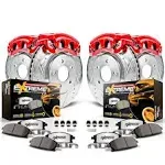 Power Stop KC2073-36 - Front and Rear Z36 Truck & Tow Brake Kit with Calipers