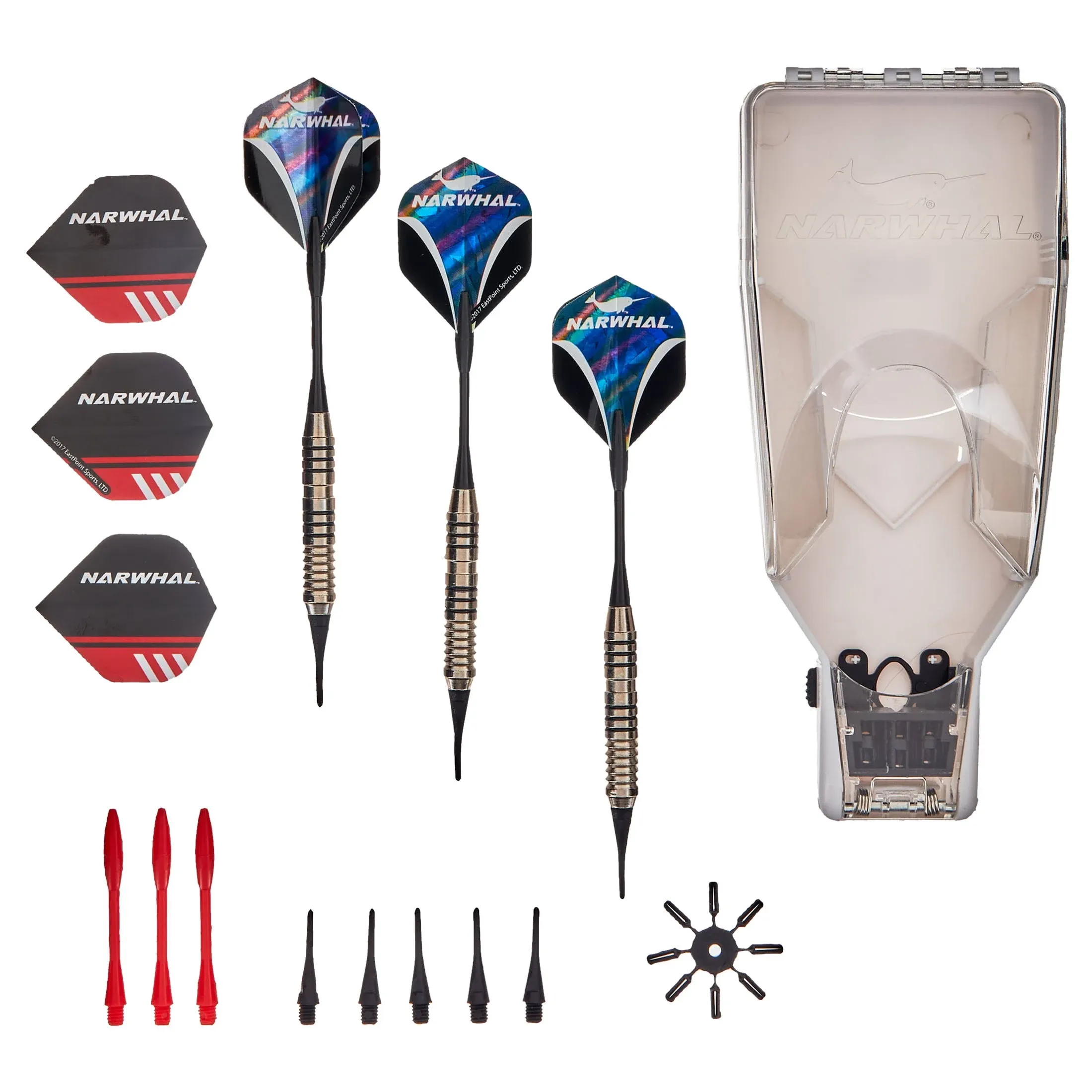 NEW Narwhal Tournament Darts Soft Tip 18g Brand With Extras For Electronic Board