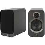  3010i Compact Bookshelf Speakers Pair - 2-Way Reflex Enclosure Graphite Gray