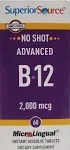 Superior Source, Advanced B-12, 2,000 mcg, 60 MicroLingual Instant Dissolve Tablets