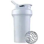 BlenderBottle Classic V2 Shaker Bottle Perfect for Protein Shakes and Pre Workout, 20-Ounce, White