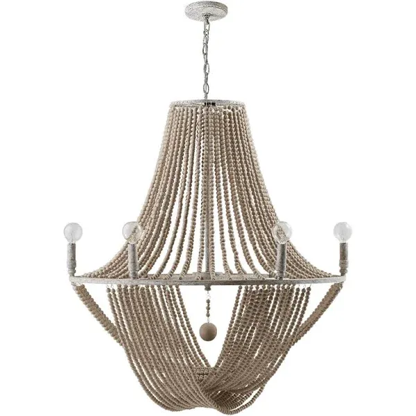 Capital Lighting Six Light Chandelier in Mystic Sand from the Kayla collection - 429561MS