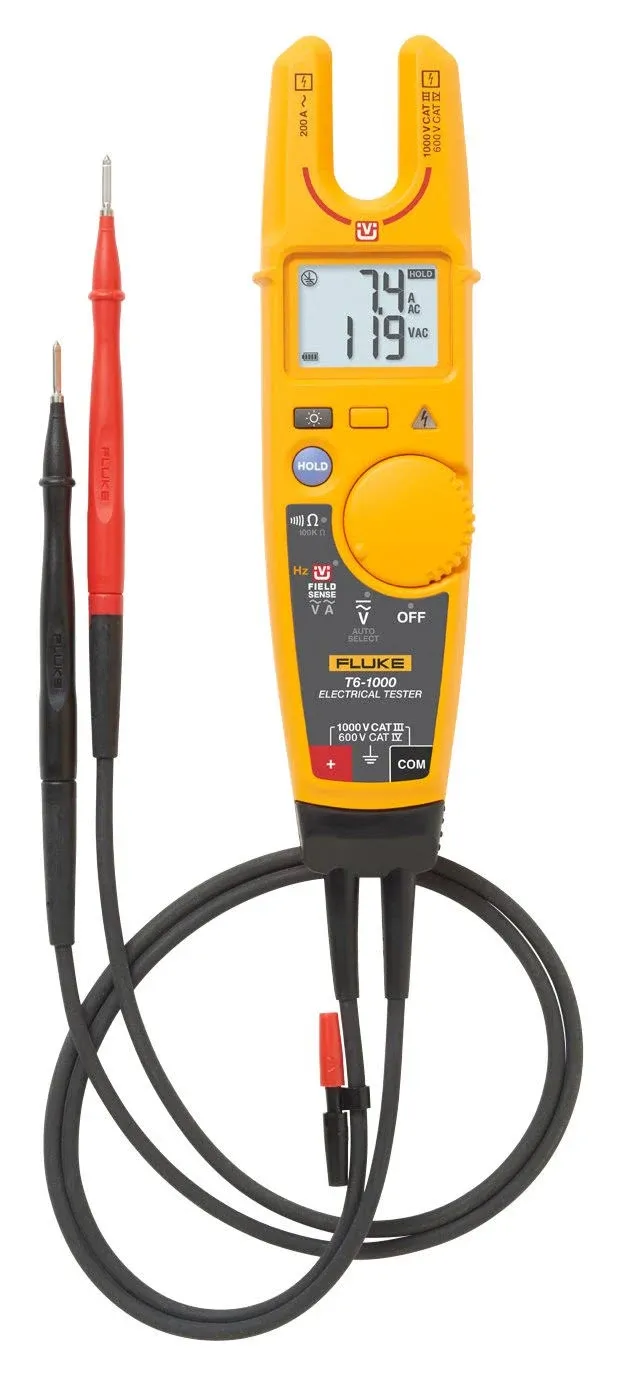 Fluke T6-1000 Electrical Tester and Proving Unit Kit, 1000 V AC