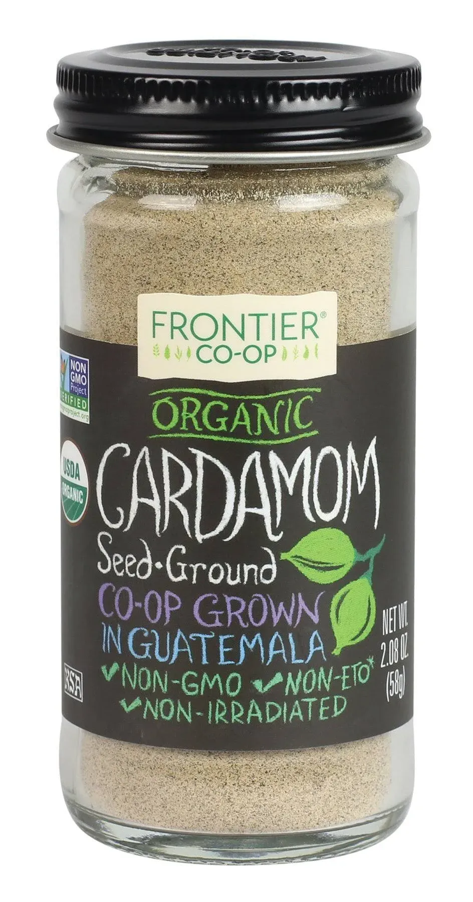 Frontier Organic Cardamom Seed, Ground - 2.08 oz