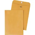 Quality Park 37863 Clasp Envelope, 6 1/2 x 9 1/2, 28lb, Light Brown, 100/Box