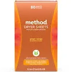 Method Ginger Mango Dryer Sheets 80 Count