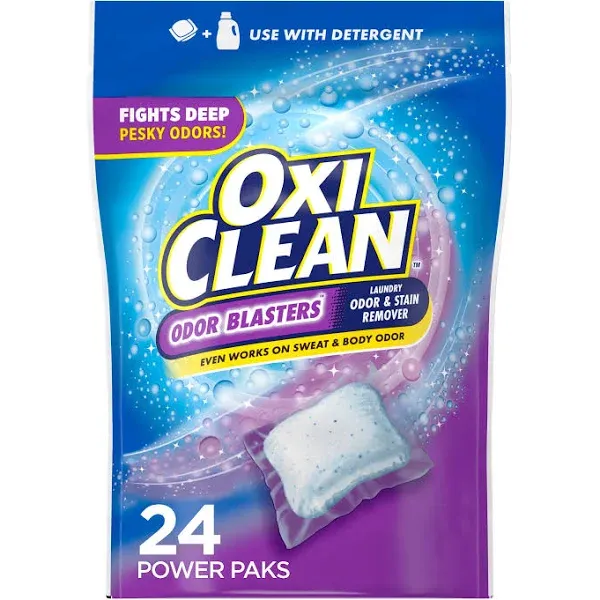 OxiClean 5 lbs. Odor Blasters Odor Stain Remover Powder, Laundry Odor Eliminator and Fabric Stain Remover, (6-Pack)