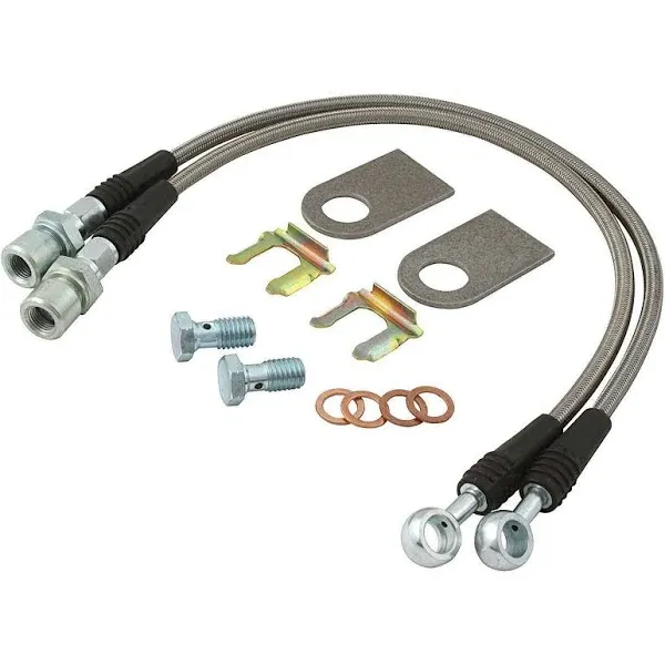 Allstar Performance ALL42033 Stainless Steel Brake Hose Kit for GM Metric Brake Vehicles