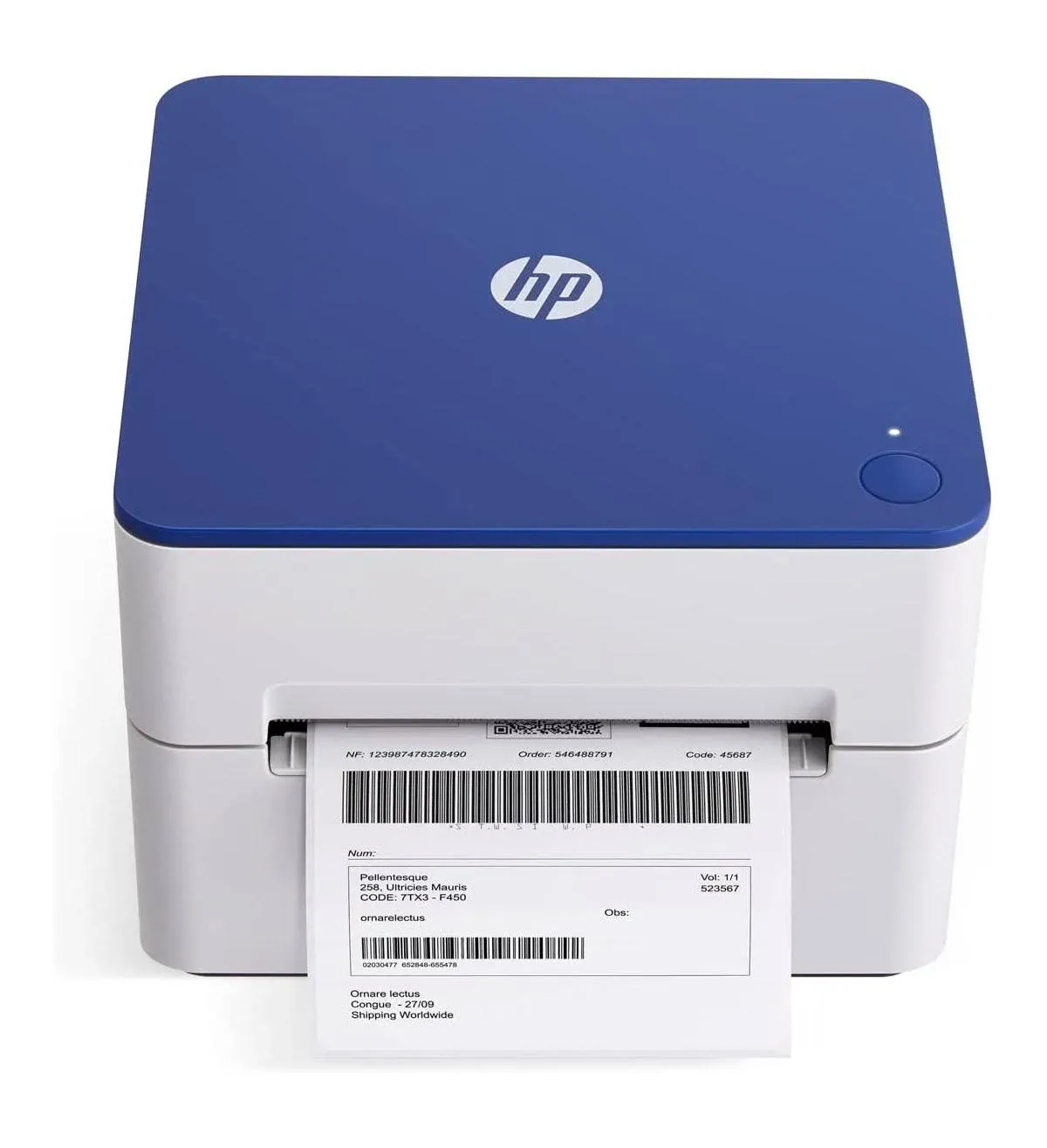 HP - Shipping Label Printer, Internal Tray 4x6 Direct Thermal Printer - 300 dpi