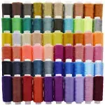 60 Color Sewing Threads 250 Yard Per Spools Polyester Thread Sewing Kit All Purpose for Hand Machine Sewing (60 Colors)