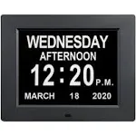 Jaihonda Clock with Day and Date for Elderly,Large Number Digital Clocks with 12 Alram Option,Large Display Dementia Clocks for Seniors,Digital Calendar Day Clock,Alzheimers Clock