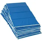 Children's Factory 1" Tough Duty Folding Rest Mat - Set of 10 - Blue (CF400-052)