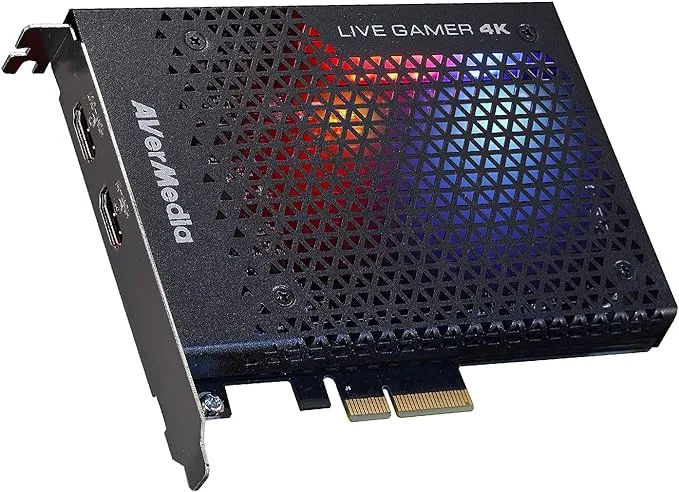 AVerMedia GC573 Live Gamer 4K Internal Capture Card: 4K60 HDR10 Streaming and Recording with Ultra-Low Latency for PS5, Xbox Series X/S, OBS, Twitch, YouTube, Windows 11 - TAA/NDAA Compliant