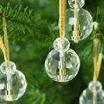 12 Pcs Multicolor Crystal Glass Christmas Balls Ornaments, 0.87&#034; Mini Colorfu...