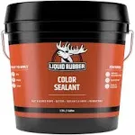 Liquid Rubber Color Sealant - Multi-Surface Leak Repair Indoor and Outdoor Coating, Water-Based, Easy to Apply, Hunter Green, 1 Gallon