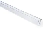 CRL Co-Extruded Clear Bottom Wipe with Drip Rail for 3/8" Glass - 31 in long