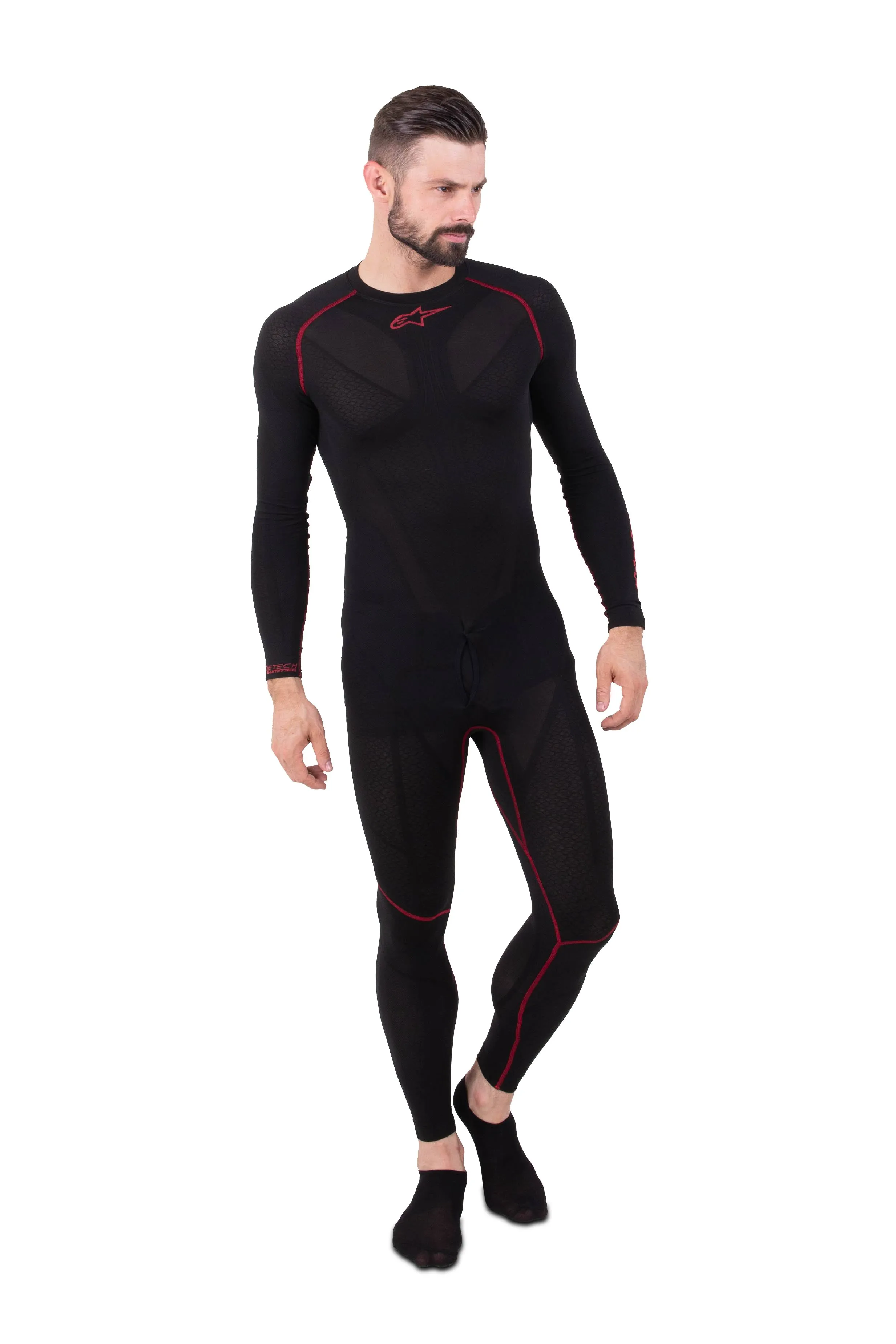 Alpinestars Ride Tech Lite Undersuit - Black/Red - Xs