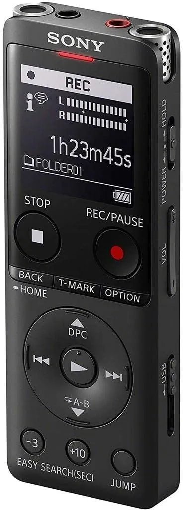 Sony Icd-ux570b Voice Recorder Black