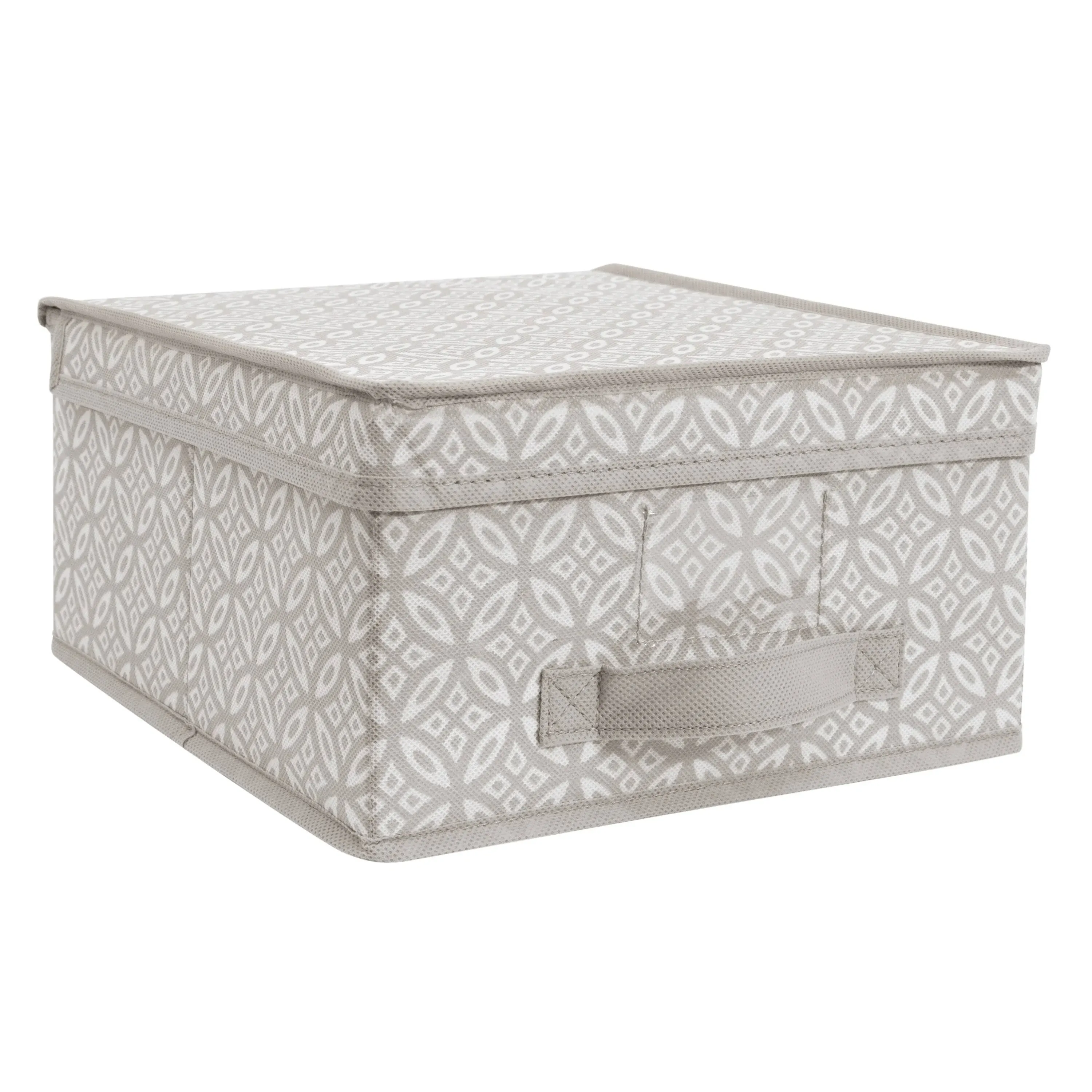 Simplify Boho Medium Storage Box in Grey - 11" x 12" x 6"