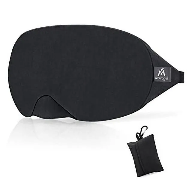 Mavogel Cotton Sleep Eye Mask - Updated Design Light Blocking Sleep Mask Soft and ...