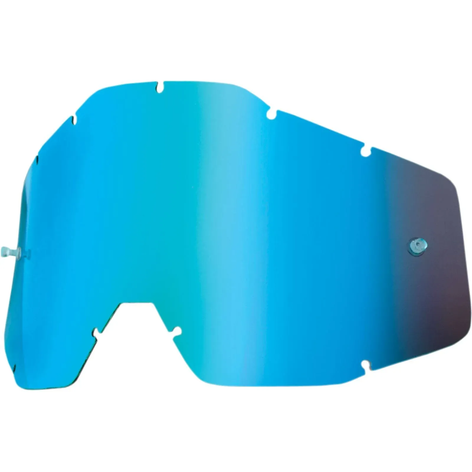 100% Dual Anti-Fog Lens for Racecraft/Accuri Goggles - Mirror Blue