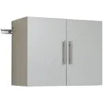 Prepac HangUps 36" Upper Storage Cabinet, Light Grey