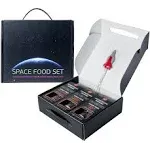 Space Food Set - Unique Gift Box for Kids Teens Adult - Texas Burger, French Fries, Chicken Nuggets, Lollipop Candy - Astronaut Food Set Birthday