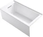 Kohler K-1956-LA Underscore 60" x 30" Alcove Bath, Left Drain - Dune