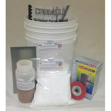 Caswell Copy Cad & Zinc Plating Kit - 1.5 Gal