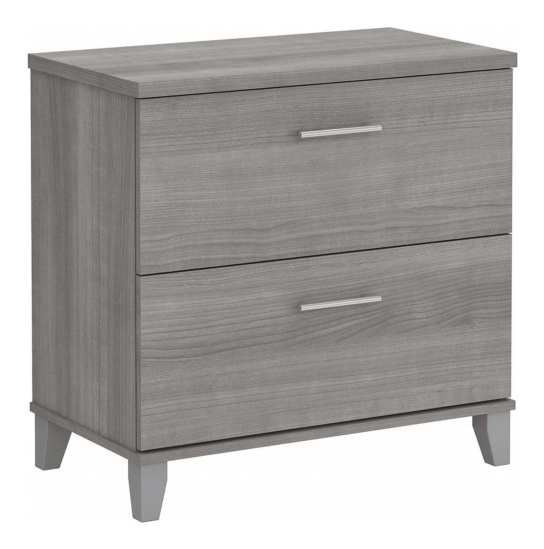 Bush Furniture - Somerset 2 Drawer Lateral File Cabinet in Platinum Gray - WC81280