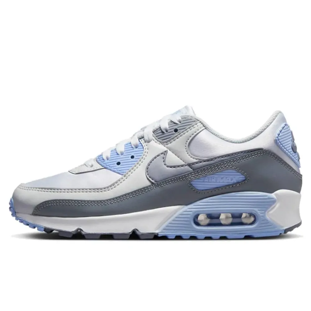 Nike Women's Air Max 90 Shoes, Grey/Blue/White