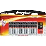 Energizer Max AAA Alkaline Battery, Silver - 24 pack