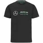 Mercedes AMG Petronas F1 Large Logo T-Shirt - Grey Unisex