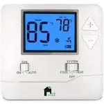 Non-Programmab<wbr/>le Thermostat for Home - Heat &amp; Cooling Temperature Control - Easy